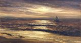 Fine Mid C20th English School Oil on Canvas - Clipper off the coast - D Smyth SOLD