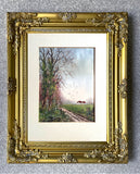 Delightful late C19th Victorian Watercolour of Rural Landscape - Abraham Hulk (1857-1922)