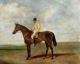 Fine Vintage Equestrian Oil on Canvas of the Racehorse "Ormonde" with Fred Archer Up SOLD