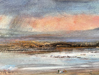 Beautiful Mid C20th French Impressionist School Oil on Board - Figures on a Beach SOLD