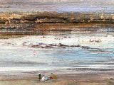 Beautiful Mid C20th French Impressionist School Oil on Board - Figures on a Beach SOLD