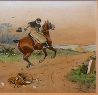 Exquisite Late C19th Victorian Watercolour of a Highwayman by George Wright (1860-1944) SOLD