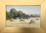 Fine Early C20th Edwardian Watercolour - "Haystacks" - George Oyston 1907 SOLD