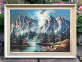 Fine Vintage Mid C20th European School Oil on Canvas - Alpine Scene SOLD