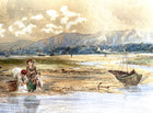 Excellent Early C19th Victorian Watercolour - Fisher Folk on The Beach - David Cox Jnr 1844 SOLD