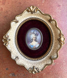 Beautiful Vintage Miniature Oil Portrait of an C18th Lady SOLD