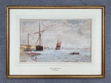 Superb C19th Victorian Watercolour - "Timber Ship Gorleston" - George Stanfield Walters (1838-1924)