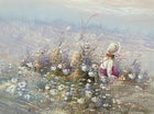 Exquisite Large Vintage English School Oil on Canvas Board - "Summer Days" SOLD