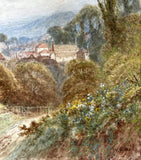 Delightful C19th Victorian Watercolour - Godalming Surrey - V Allan