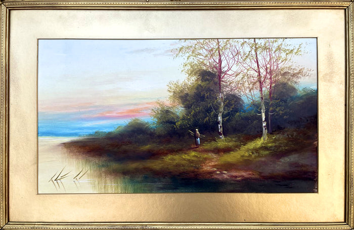 Fine C19th Victorian English School Oil on Canvas - Landscape - E Turner SOLD
