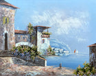 Fine Vintage Mid C20th Impressionist Oil on Canvas Board - Sorrento SOLD