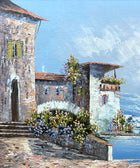Fine Vintage Mid C20th Impressionist Oil on Canvas Board - Sorrento SOLD