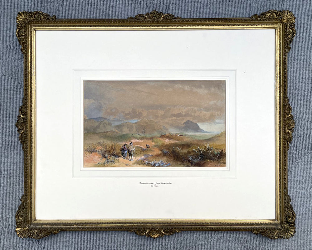 Beautiful C19th Victorian Watercolour - Penmaenmawr from Llandudno - William Hull (1820-1880) SOLD