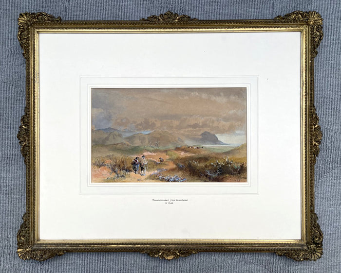 Beautiful C19th Victorian Watercolour - Penmaenmawr from Llandudno - William Hull (1820-1880) SOLD