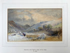 Beautiful C19th Victorian Watercolour - Harvest in the Trefriw Valley 1865 - William Hull (1820-1880) SOLD