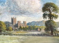 Delightful Early C20th Watercolour of Wells Cathedral 1913 SOLD