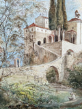 Fine C19th Victorian Watercolour of the Madonna Della Pace