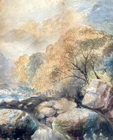 Fine Early C20th Watercolour of a River Landscape - circ David Cox Snr (1783-1859)