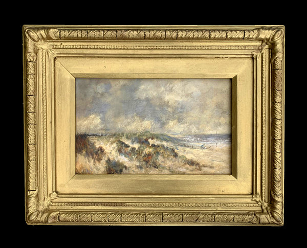 Antique Oil on Panel of a Beach Scene "In the Dunes" aft. Edward Seago SOLD