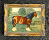 Oleograph on Canvas of the Shire Horse - "Minniehaha"