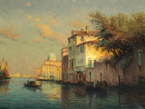 Fine Oleograph on Canvas of a Venetian Scene aft. Antione Bouvard