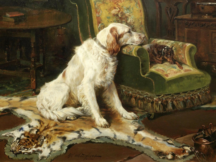 Gilt Framed Oleograph on Canvas - 