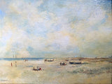 Mid C20th Oil on Panel of a Beach Scene "Gorleston" by Stanley Orchart  SOLD