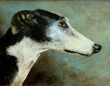 Vintage Oil on Panel of a Greyhound SOLD