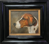 Lovely Vintage Oil on Panel of a Fox Hound "Chief" SOLD