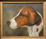 Lovely Vintage Oil on Panel of a Fox Hound "Chief" SOLD