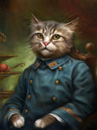 Fine Oleograph on Canvas after Thierry poncelet - A Military Tabby