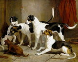 Gilt Framed Oleograph - Puckeridge Foxhounds